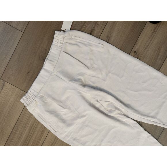 NWT a new day White Cream Women's Pants Trouser Dress Pants L Large Elastic Wais - Picture 2 of 6